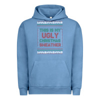 Pigment Pebble Blue this is my ugly christmas Urban Hoodie - MaliasSmallBusiness