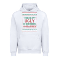White this is my ugly christmas Urban Hoodie - MaliasSmallBusiness