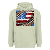 Matcha American flag and racee flag Heavyweight Hoodie - AdoDesignShop