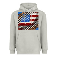 Moon Dust American flag and racee flag Heavyweight Hoodie - AdoDesignShop