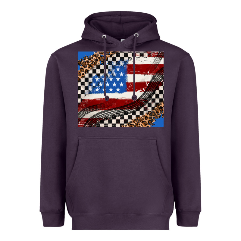 American Flag And Racee Flag Heavyweight Hoodie by AdoDesignShop | Teevron