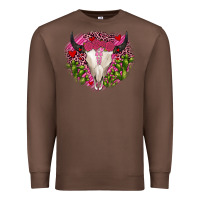 Chestnut bull skull cactus valentines Premium Sweatshirt - JahusDesignShop