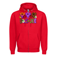 Red Boo-Jee Zipper Hoodie - texasbilliewilder