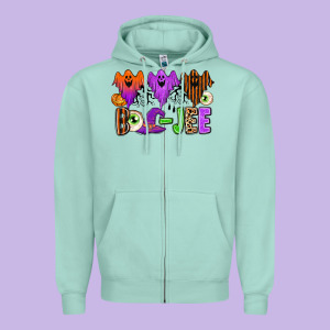 Boo-jee Zipper Hoodie Designed By Texasbilliewilder