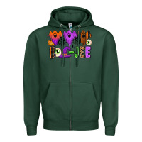 Sports Green Boo-Jee Zipper Hoodie - texasbilliewilder