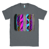 Charcoal Heather race brushstrokes Classic Tee - Zillion Design Studio