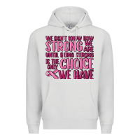 Dove Grey breast cancer we don't know how strong we are Premium Hoodie - MaliasSmallBusiness