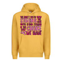 Mustard breast cancer we don't know how strong we are Premium Hoodie - MaliasSmallBusiness