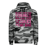Slate Camo breast cancer we don't know how strong we are Premium Hoodie - MaliasSmallBusiness