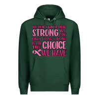 Sports Green breast cancer we don't know how strong we are Premium Hoodie - MaliasSmallBusiness