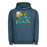 Pigment Midnight Navy scatter kindness Urban Hoodie - NancyCooperArtShop