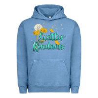 Pigment Pebble Blue scatter kindness Urban Hoodie - NancyCooperArtShop