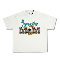 Pistachio western leopard cowhide sunflowers  glitter mom soccer Urban Heavy Tee - Artiststas