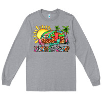 Heather Grey summer camp Long Sleeve Tee - Zillion Design Studio