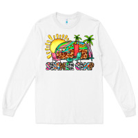 White summer camp Long Sleeve Tee - Zillion Design Studio
