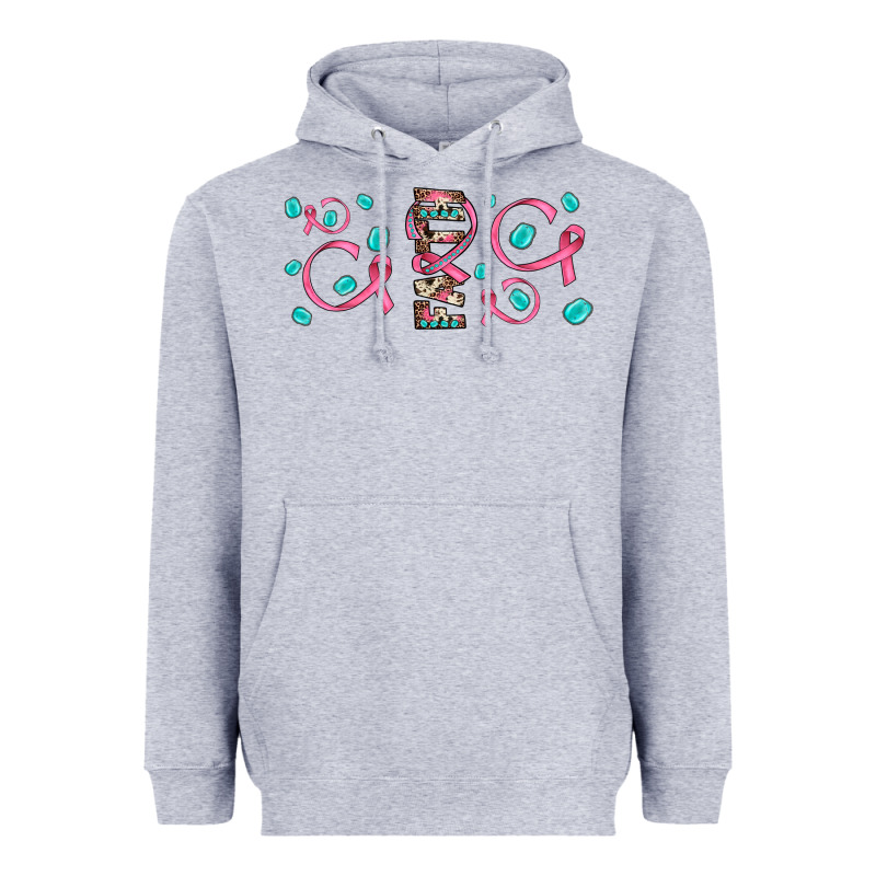Faith Ribbon Gemstone Heavyweight Hoodie by JahusDesignShop | Teevron