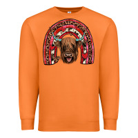 Carrot valentines highland cow rainbow Premium Sweatshirt - JahusDesignShop