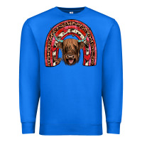 True Royal valentines highland cow rainbow Premium Sweatshirt - JahusDesignShop