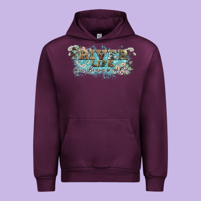 River Life Urban Hoodie Designed By Nancycooperartshop