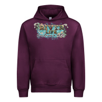 Mauve Wine river life Urban Hoodie - NancyCooperArtShop