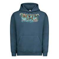 Pigment Midnight Navy river life Urban Hoodie - NancyCooperArtShop