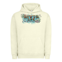 Pigment Pistachio river life Urban Hoodie - NancyCooperArtShop