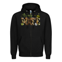 Black army wife Zipper Hoodie - Zillion Design Studio