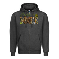 Charcoal Heather army wife Zipper Hoodie - Zillion Design Studio