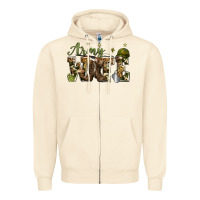 Sandshell army wife Zipper Hoodie - Zillion Design Studio