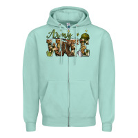 Seafoam army wife Zipper Hoodie - Zillion Design Studio