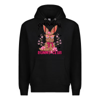 Black cottontail bunny club Premium Hoodie - MaliasSmallBusiness