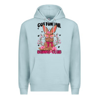 Blue Mist cottontail bunny club Premium Hoodie - MaliasSmallBusiness
