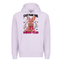 Lilac cottontail bunny club Premium Hoodie - MaliasSmallBusiness