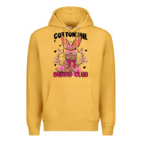 Mustard cottontail bunny club Premium Hoodie - MaliasSmallBusiness