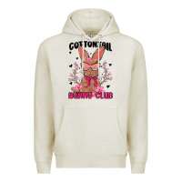 Oatmeal Heather cottontail bunny club Premium Hoodie - MaliasSmallBusiness
