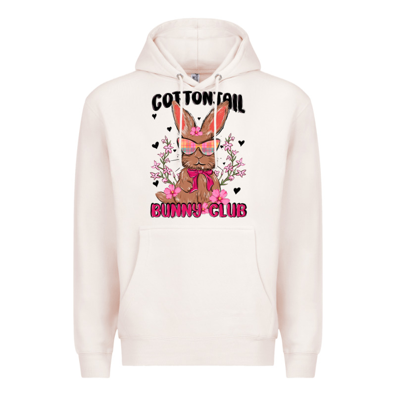 Cottontail Bunny Club Premium Hoodie by MaliasSmallBusiness | Teevron
