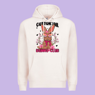 Cottontail Bunny Club Premium Hoodie Designed By Maliassmallbusiness
