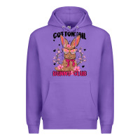 Purple cottontail bunny club Premium Hoodie - MaliasSmallBusiness