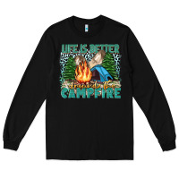 Black life is better around the campfire Long Sleeve Tee - Zillion Design Studio