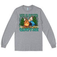 Heather Grey life is better around the campfire Long Sleeve Tee - Zillion Design Studio