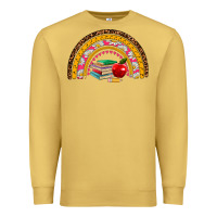 Antique Gold back to school rainbow Premium Sweatshirt - AdoDesignShop