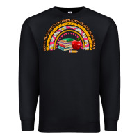 Black back to school rainbow Premium Sweatshirt - AdoDesignShop
