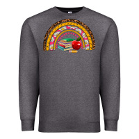 Charcoal Heather back to school rainbow Premium Sweatshirt - AdoDesignShop