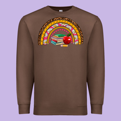 Back To School Rainbow Premium Sweatshirt Designed By Adodesignshop