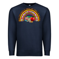 Navy back to school rainbow Premium Sweatshirt - AdoDesignShop