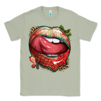 Matcha strawberry lips with leopard Classic Tee - texasbilliewilder