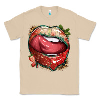 Mushroom strawberry lips with leopard Classic Tee - texasbilliewilder