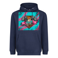 Navy racing pink Heavyweight Hoodie - AdoDesignShop