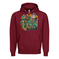 Burgundy small town proud Zipper Hoodie - Zillion Design Studio