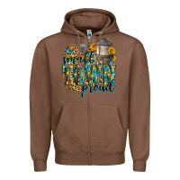 Chestnut small town proud Zipper Hoodie - Zillion Design Studio